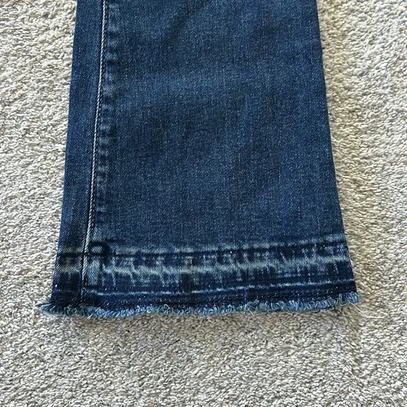 Girls GAP Dark Blue Flare Jeans - Picture 5 of 8